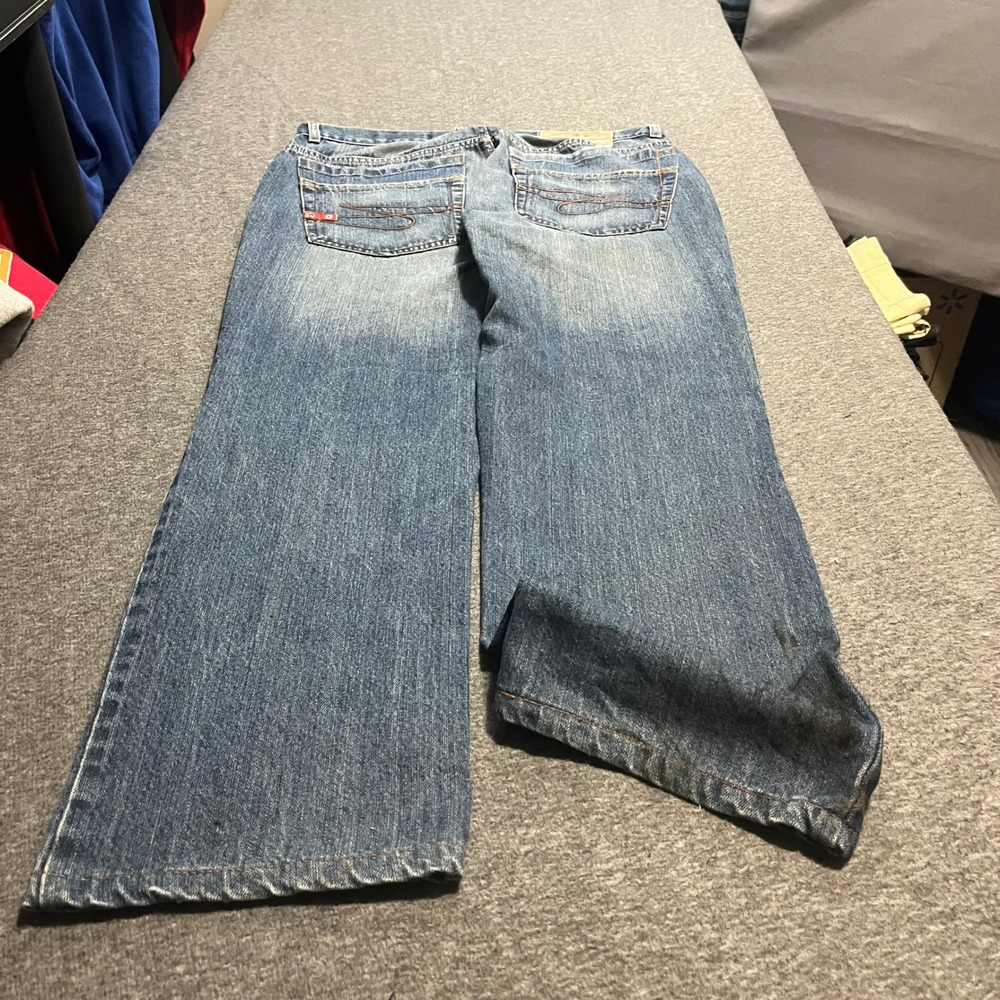 Southpole Mens Bootcut Denim Jeans Medium Wash Size 32x29 Y2K Streetwear